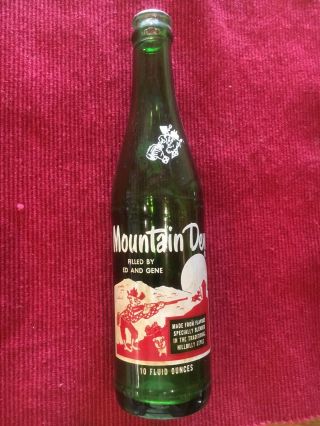 Vintage Rare By Ed And Gene Hillbilly Mountain Dew Soda Pop Bottle Drink