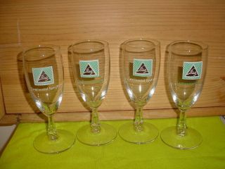 4 Vintage 1950s Blatz " Continental Special " Beer Glass Glasses Rare