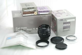 " Rare Near " Contax Planar 35mm F/2 G Black Lens For Contax G2 3890