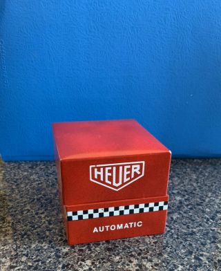 Vintage Heuer Autavia Red Checkered Automatic Box Rare