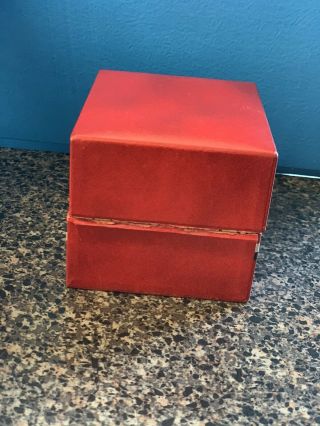 Vintage Heuer Autavia Red Checkered Automatic Box Rare 3