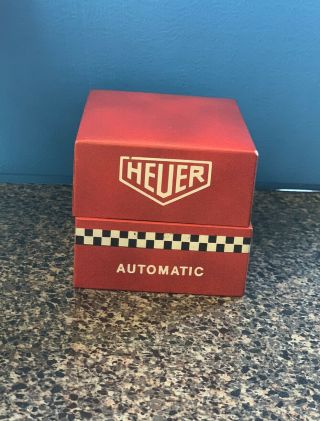 Vintage Heuer Autavia Red Checkered Automatic Box Rare 5