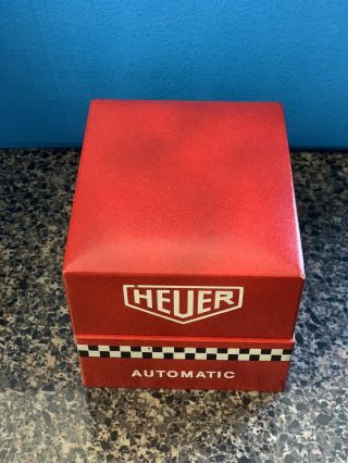 Vintage Heuer Autavia Red Checkered Automatic Box Rare 6