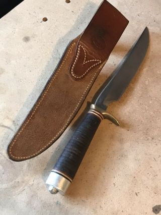 Vintage Rare 1940s Randall Made Knives Model 3 - 6 With Heiser Sheath 4