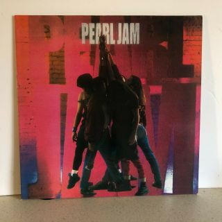 Pearl Jam Ten Lp Album Yellow Vinyl Europe Release 2007 Epic Label Vg,  Rare Eu