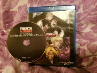 Fullmetal Alchemist: The Movie - Conqueror Of Shamballa,  Blu - Ray Rare