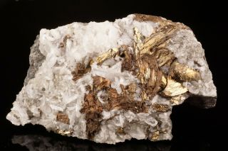 Rare Cubanite & Calcite Crystal Henderson 2 Mine,  Canada - Ex.  Lemanski
