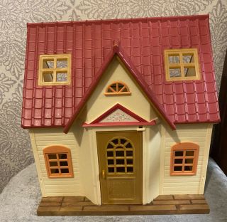 Sylvanian Families Red Roof Cosy Cottage House/figures/ Furniture Bundle Gc