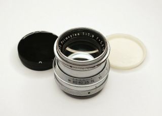 Meyer - Optik Gorlitz Primoplan 5.  8cm F/1.  9 Lens Exakta Prewar Heavy Chrome Rare