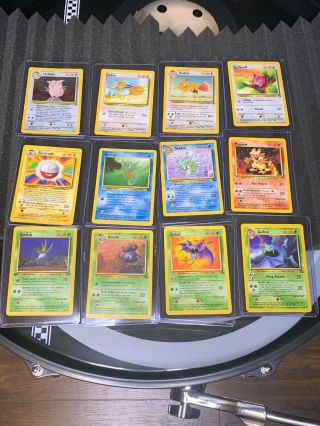 Old Vintage Pokemon Cards Uncommon & Rare,  Holo - 12 Pack