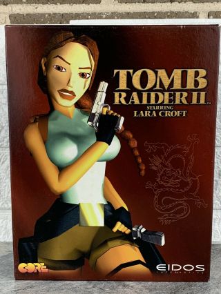 Tomb Raider Ii 2 - Lara Croft - Big Box Pc Game - Rare - Vintage - Eidos Exc Con