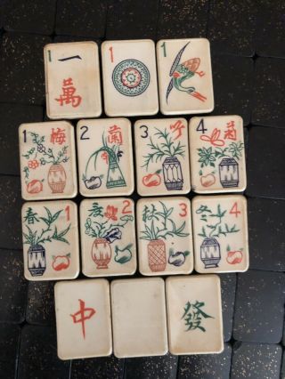 Rare Vintage French Mah Jongg Set By Imperial Of France 152 Tiles Mahjong