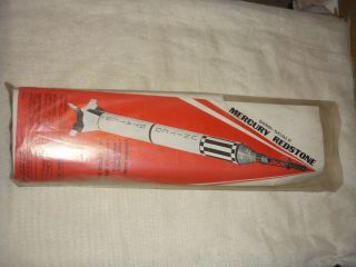 Rare Vintage 1980s Estes Semi - Scale Mercury Redstone Model Rocket Kit