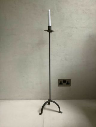 Vintage Wrought Iron Floor Standing Candelabra/candlestick/candle Holder
