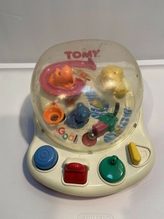 Vintage Tomy 1993 Animal Park Goal Game Zoo Pinball Bell Very Hard To Find Rare