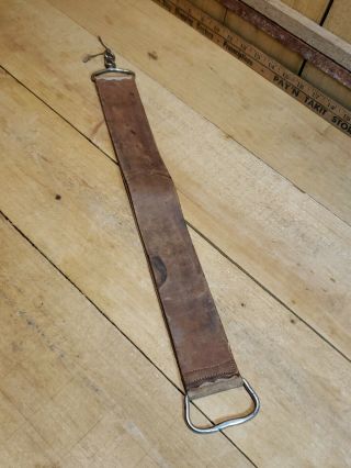 Vintage Leather Sharpening Strop By Crandall Cutlery Co.  Bradford Pa A Rare Find