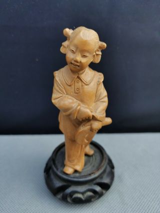 20th Old Chinese Culture Revolution Huang Yang Girl Figure