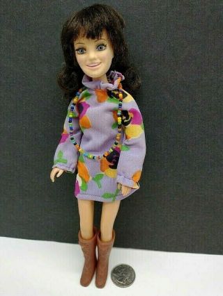 Vintage The World Of Love Music Doll Clothes Bending Legs Lashes Hasbro