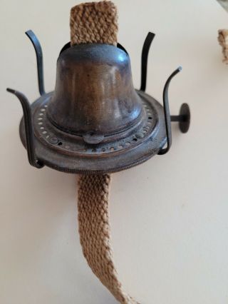Star H B & H 1 Burner For 1 Chimney Shade - - Antique Kerosene Oil Lamp - - Rare