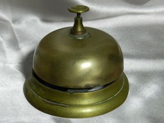 Antique Brass And Cast Counter Service Bell Vt4400