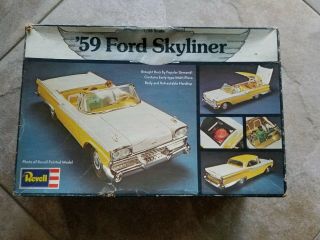 Revell 1959 Ford Skyliner 1:25 Scale Model Kit Open Started