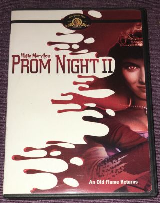 Hello Mary Lou: Prom Night Ii Dvd (1987) Rare Mgm 80’s Horror Part 2 Sequel