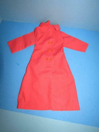 Ideal Crissy Doll Double Breasted Orange Long Coat 1970 