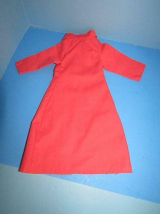 IDEAL CRISSY DOLL DOUBLE BREASTED ORANGE LONG COAT 1970 ' S 2