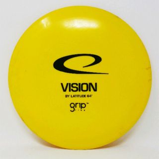 Vision Grip Line Oop 170g Yellow Le Latitude 64 Prime Disc Golf Very Rare