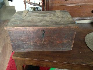Antique/vintage Wooden Work/tool Box,  Shabby Chic,  Pine