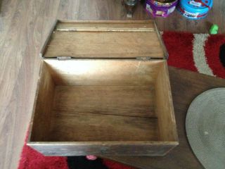 antique/vintage wooden work/tool box,  shabby chic,  pine 3