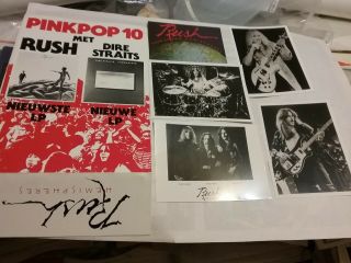 Rush 1979 Hemispheres Pink Pop Press Kit Nmint Rare 11 Pg Bios 5 Pix Pc Htf Vtg