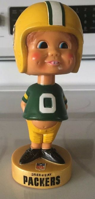 Rare Vintage Green Bay Packers Bobblehead Sports Specialties 1975