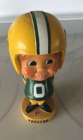 RARE VINTAGE GREEN BAY PACKERS BOBBLEHEAD SPORTS SPECIALTIES 1975 2