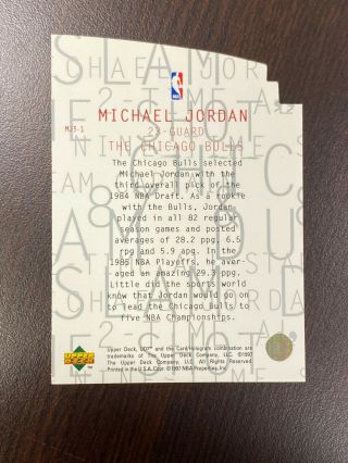 MICHAEL JORDAN 1997 Upper Deck 3 MJ3 Die - Cut MJ3 - 1 Chicago Bulls RARE CARD 2