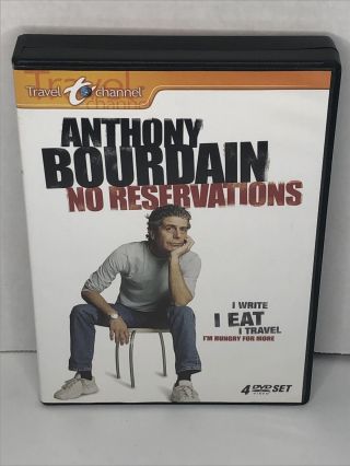Anthony Bourdain: No Reservations 2007 4 Dvd Set Rare Oop Travel Channel A1