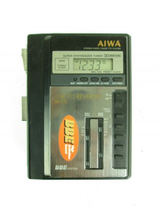 Vintage - Aiwa Hs - T75 Am Fm Radio Portable Stereo Cassette Player/walkman - Rare
