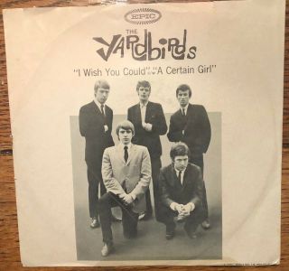 Very Rare Promo Only Garage Rock Yardbirds 45 W/sleeve " I Wish You Could "