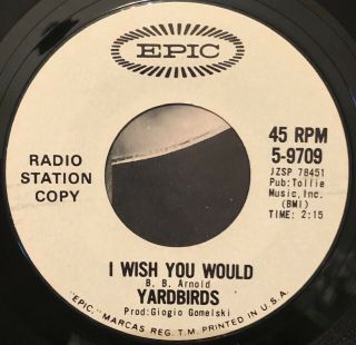 Very Rare Promo Only Garage Rock Yardbirds 45 w/Sleeve 