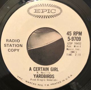 Very Rare Promo Only Garage Rock Yardbirds 45 w/Sleeve 