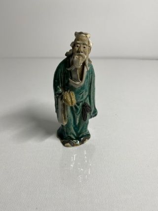 Antique Old Chinese Mudman Mud Man Clay Ceramic Sculpture Figurine