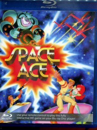 1 Cent Blu Ray Don Bluth Presents Space Ace Blu - Ray Disc Rare Oop