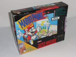 Nintendo Mario Paint Display Only Box Snes Store Display Sign Promo Very Rare