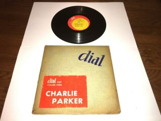 Rare Jazz Lp Charlie Parker Dial 207 Dg Promo 10 " Record,  Fast Ship