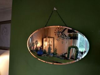 Vintage Art Deco Crinoline Lady Mirror 3