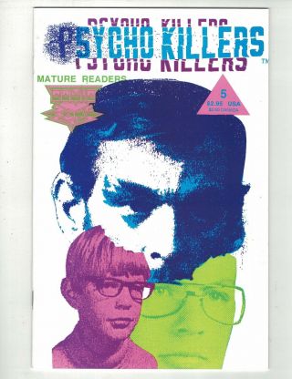 Psycho Killers 5 - Aug.  1992 - Jeffrey Dahmer - 1st.  Print - Rare & Htf - Vf/nm
