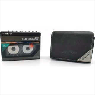 Sony Wm - W800 Walkman Stereo Cassette Recorder With Case Rare