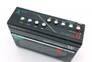 Sony Wm - W800 Walkman Stereo Cassette Recorder With Case Rare 4