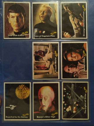 1976 Star Trek Rare 62 Of 72 Cards Near Set Scanlens ? Not Topps Plus