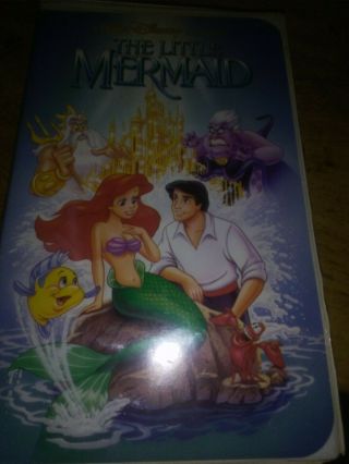 Rare Black Diamond Disney Vhs The Little Mermaid With Banned Cover
